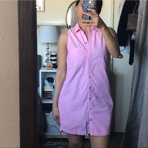 Abercrombie & Fitch Sleeveless Shirt Dress